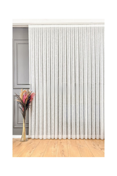 Genel Markalar Bambu Şantuklu A Kalite 1x3 SIK PİLE TÜL PERDE