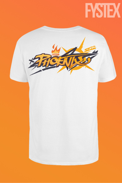 FYSTEX UNISEX - OVERSIZE - ΜΕ ΣΤΑΥΡΩΜΕΝΟ ΣΧΕΔΙΟ - VALORANT T-SHIRT / T-SHIRT - PHOENIX -