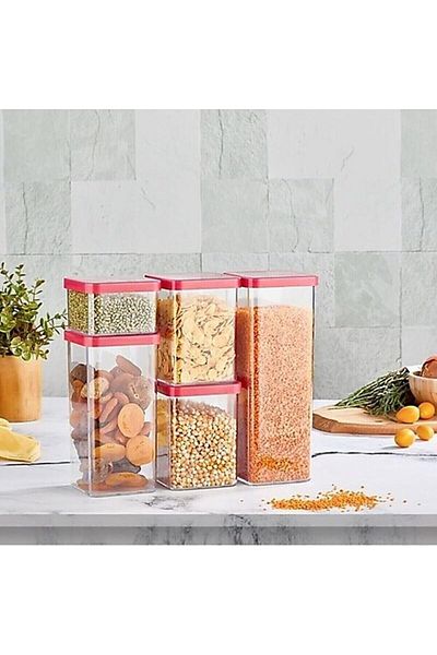STOREMAX Ezg Storage Container 5 Pack Orange Ezsnshop 1065757