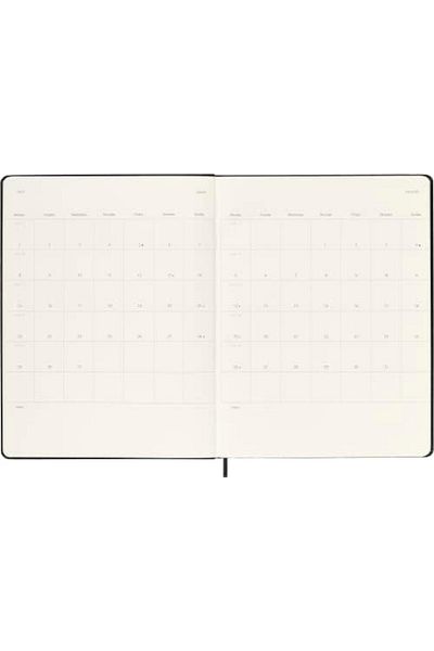 LUXE Weekly Agenda Space for Notes 12 Months 2024, Agenda 2024, Size XL 19X25, Hard Cover and Elastic