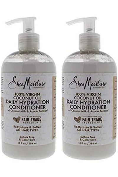Shea Moisture 100% Virgin Coconut Oil Conditioner 13 Ounce (384Ml) (2 Pack)