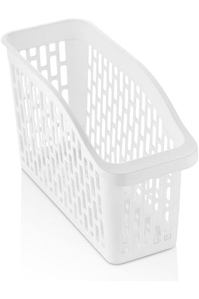 Mu Art Ahşap Mrt Refrigerator Shelf Organizer Multi-Purpose Plastic Basket Cabinet Organizer, Small Size Art 8713