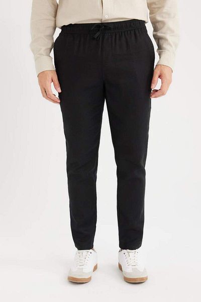 DeFacto New Season Summer Jogger Linen Straight Leg Trousers