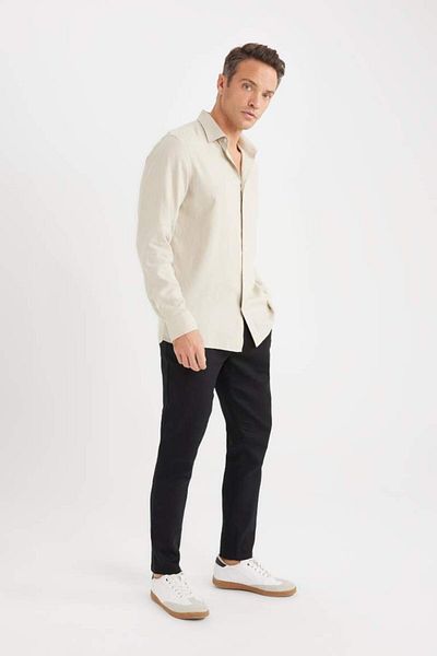 DeFacto New Season Summer Jogger Linen Straight Leg Trousers