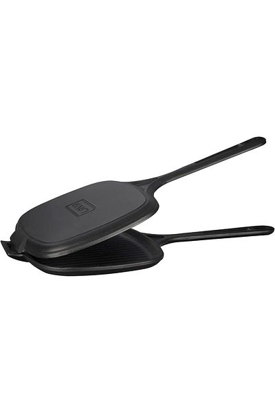 Mu Art Ahşap Cast Iron Toaster, 18X26 Cm, Black