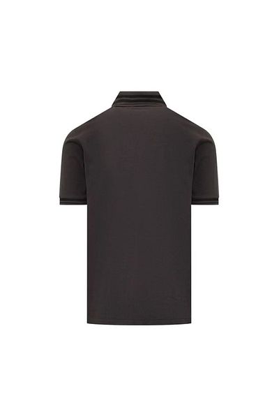 Emporio Armani تي شيرت رجالي بياقة بولو وأزرار للإغلاق وأكمام قصيرة وياقة بولو سوداء EM 000859   AF12955-U8168