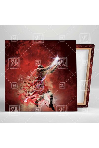 SML TABLO Michael Art Chicago Bulls Baschet Nba Pictură pătrată pe pânză