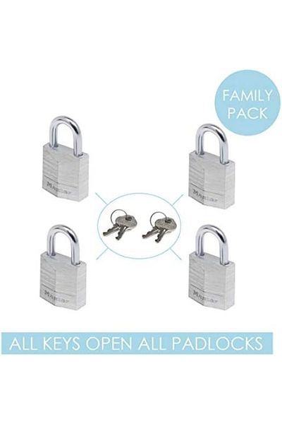 LUXE Lock Small Padlocks [Set of 4] [Same Lock? End] 9120Eurqnop — Backpacks, Bavu
