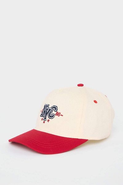 DeFacto Boy's Embroidered Cotton Cap Hat D8398A825Sm