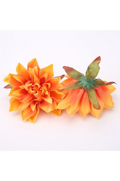 Choice 5pcs Hg6407 5pcs Dahlia Flower Heads Artificial Flower For Home Decor Fake Flowers Wedding Party Wre