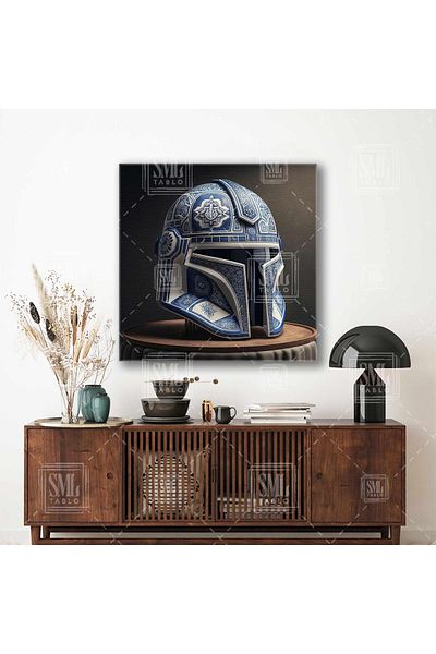 SML TABLO Star Wars Jedi Knight Mask Tile Ceramică Pătrată Canvas Print
