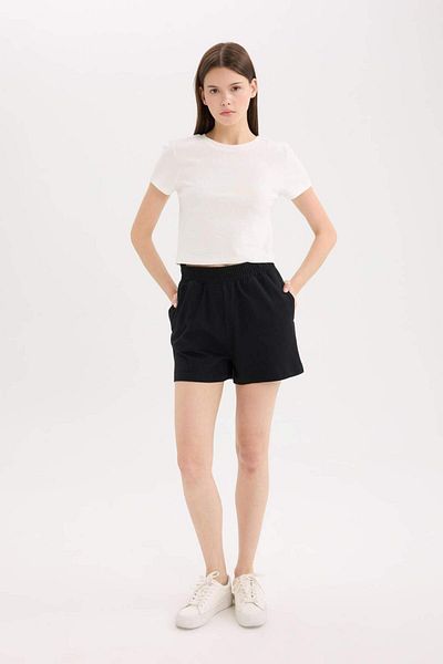 DeFacto Flexible Waisted Basic Straight Shorts U3357Az25Sm