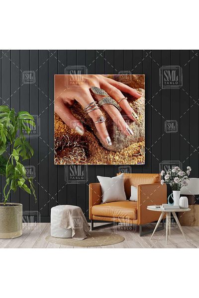 SML TABLO Inel de aur Brățară și brățară Accesorii de aur Bijuterii Decorare Pătrat Pictură pe pânză