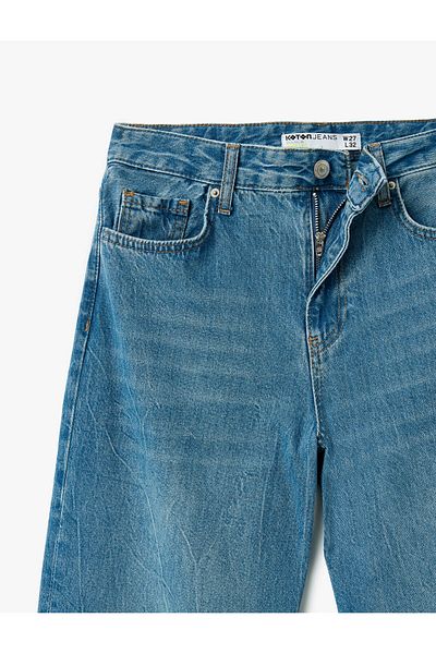 Koton Relax Fit Jeanshose mit weitem Bein – Jeans mit weitem Bein