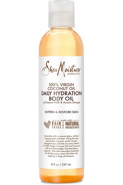 Shea Moisture SHEA MOISTURE Daily Hydration Body Oil for Dry Skin Virgin Coconut Oil Paraben Free 8 oz