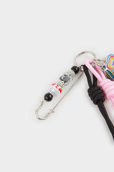 DeFacto Women's Drawstring Colorful Charm Keychain E9706Axns