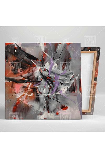 SML TABLO Sleeping Model Abstract Art Διακοσμητικό τετράγωνο καμβά