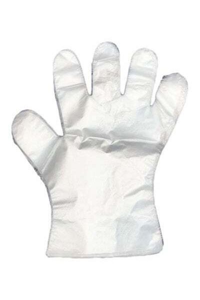 HALAMODO Pack Of 50 Disposable Plastic Gloves Clear 26x2x16cm