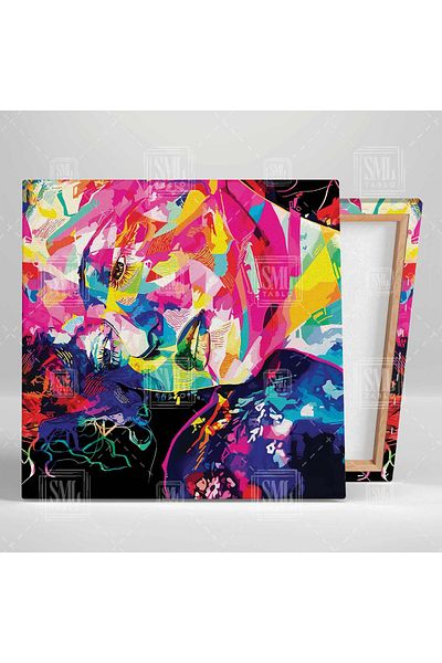 SML TABLO Graffiti Street Art Woman Ilustrație Decor Pictură pătrată pe pânză