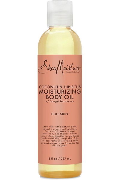 Shea Moisture Coconut & Hibiscus Bath, Body & Massage Oil, 236 ml