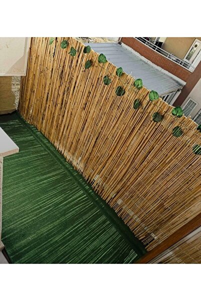 özgazi Hasır Kamış 70 Cm X 5 Metre Bambu Çit Balkon Çiti Bahçe Çiti Hasır Çit...