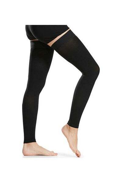 HALAMODO 1-Pair Thigh High Compression Socks Stockings Sleeves For Varicose Vein Swelling M 23x2x15cm 23x2x15