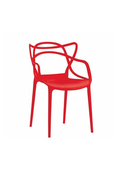MAPLE HOME DECORATION Maple Home Dining Chairs Plastic Stacking Modern Indoor Outdoor Molded Kitchen Dining Room Chair