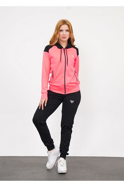 LF LAST FASHION Σετ γυναικεία αθλητική φόρμα με κουκούλα Neon Pink