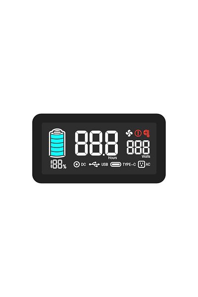 Powerness Acumulator extern Power Station Powerness U300, 296Wh, 3 USB-A, 1 USB-C, 1 x AC Negru