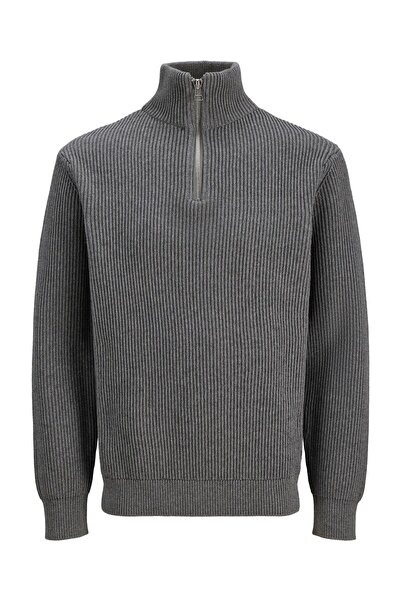 R.D.D. ROYAL DENIM DIVISION Strickjacke mit Viertelreißverschluss Einfarbig Strickjacke mit Viertelreißverschluss