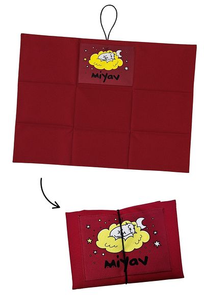 Miyav Cat Cushion - Keeps Cool in Summer, Warm in Winter, Foldable 50X70 cm