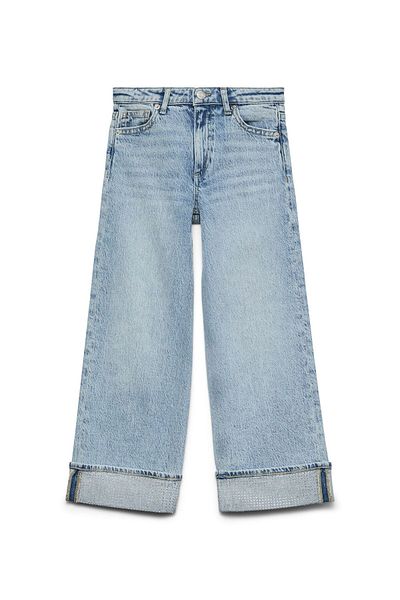 Vero Moda Girl Weit geschnitten VMTESSA Hohe Taille Weiter Beinschnitt Jeans
