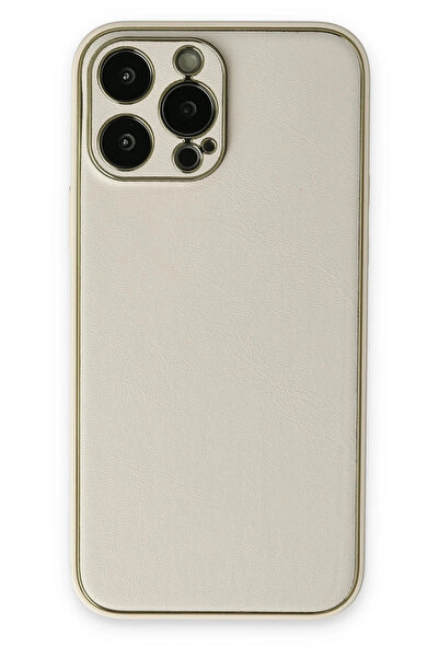 NewFace حافظة آيفون 13 برو من جلد كوكو وغطاء سيليكون - أبيض 1495554709