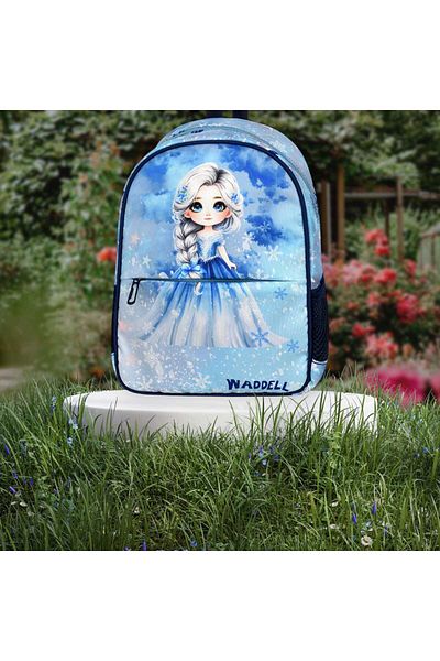 Waddell Rucsac cu licență Ice Girl Elsa pentru fete preșcolare, grădiniță, creșă 25508
