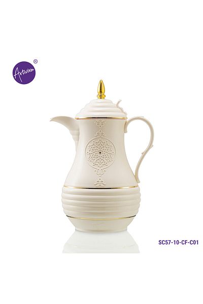 ARTIVIRA Sc57-Tea and coffee thermos set consisting of 2 thermoses, one for 1 liter of coffee and one for 1.5 liters of white tea