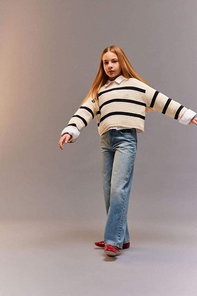 DeFacto Pantaloni de jeans cu picioare largi pentru fete de sezon nou