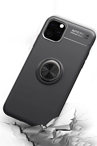 NewFace iPhone 11 Pro Max Case Range Ring Silicone - Red Sptgl