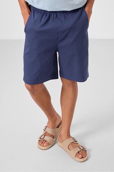 TOMMY LIFE Pantaloni scurți pentru bărbați, țesuți, flexibili, cu potrivire standard, pentru bărbați - 81293