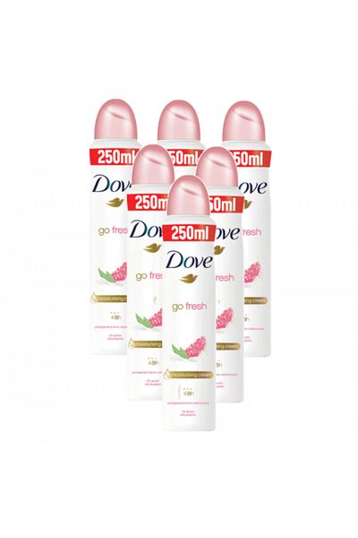 Dove Go Fresh Pomegranate & Lemon, Women's Antiperspirant, 48h Protection, 6x250 ml
