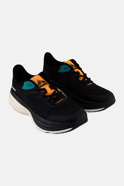 RBX Women Lace Up Brand Logo Outdoor Shoes, Black