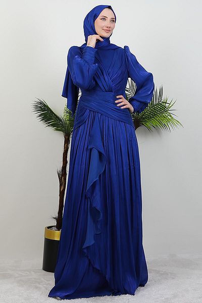 GİYZAMİLA Βραδινό φόρεμα Tulip Hijab Midnight Blue