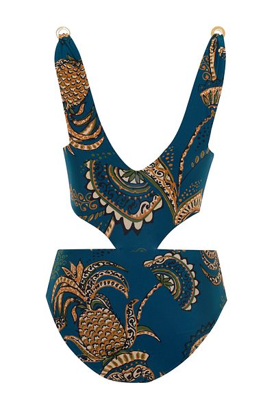 AQUELLA Patterned Knot Detail Swimsuit