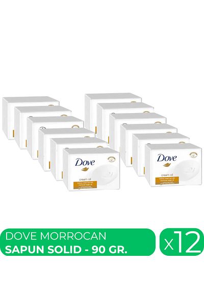Dove Morrocan Argan Oil, moisturizing solid soap, 12 pcs x 90 gr