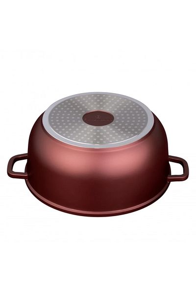 Blaumann Cratita cu capac, acoperire ceramica 3 straturi, baza inductie, dimensiune 32x14.5 cm, 9.9 l