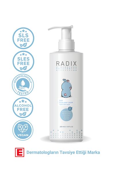 Radix Baby and Child Moisturizing Emolient Cream - 200 Ml8681877436134