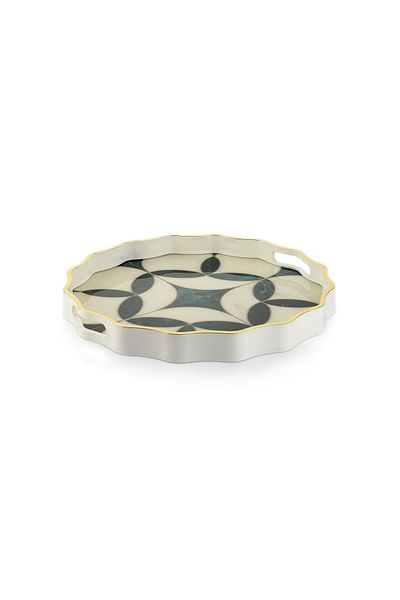 Schafer Aria Tray 1 Piece-Dark Green