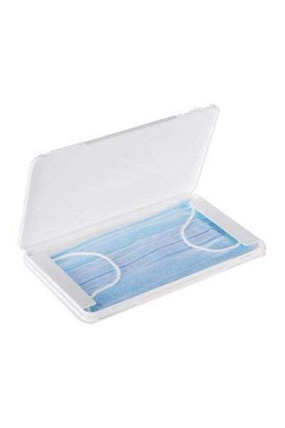 HALAMODO Portable Mask Storage Box White 19x1.2x11cm