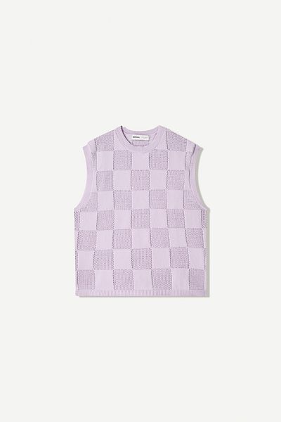 Bershka Boxy fit check vest