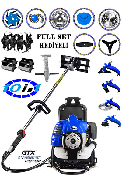 Wacker Pro Germany Wr-6600 10 In 1 Set Sırt Tipi Tırpan Toprak Eşeleme Akroba...