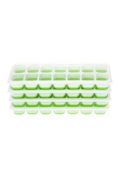 HALAMODO 4-Piece Ice Cube Tray Green 89grams